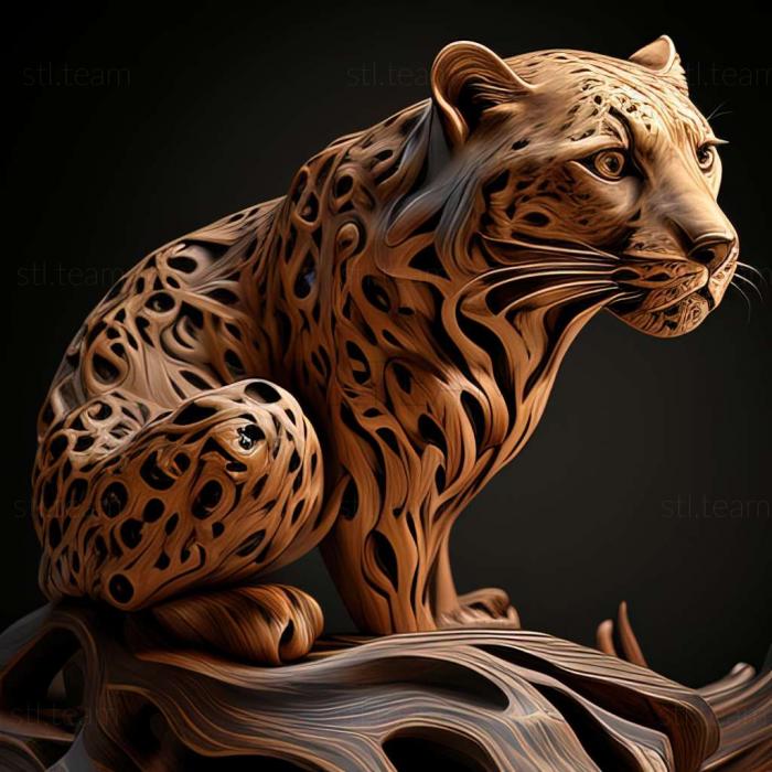 3D модель Леопард (STL)